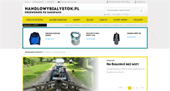 Desktop Screenshot of handlowybialystok.pl